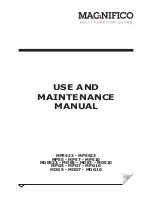 Magnifico MDE10 Use And Maintenance Manual предпросмотр