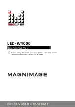 Magnimage LED-W4000 User Manual предпросмотр