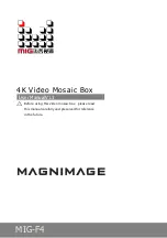 Magnimage MIG-F4 User Manual preview