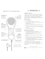 Preview for 6 page of Magnitone BareFacrd Instruction Manual