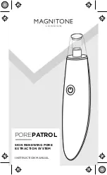 Preview for 1 page of Magnitone POREPATROL Instruction Manual