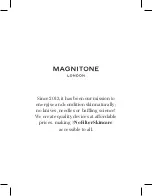 Preview for 1 page of Magnitone WELLHEELED 2 Manual