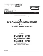 Magnum Dimensions 24/3000H-3PH Owner'S Manual preview