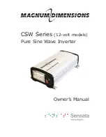 Preview for 1 page of Magnum Dimensions CSW Series Owner'S Manual