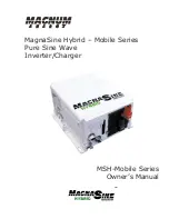 Magnum Energy MagnaSine Hybrid Mobile Series Owner'S Manual preview