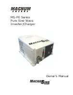 Magnum Energy MagnaSine MS-PE Series Owner'S Manual preview