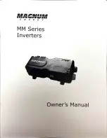 Preview for 1 page of Magnum Energy MM612 Owner'S Manual