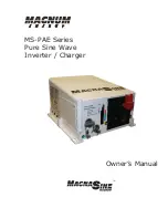 Magnum Energy MS-PAE Series Owner'S Manual предпросмотр