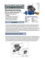 Magnum 46cc Operating Instructions Manual preview