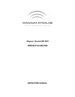 Предварительный просмотр 1 страницы Magnum MD 308 Instruction Manual