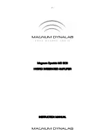 Preview for 1 page of Magnum MD 309 Nstruction Manual