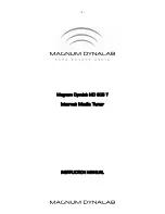 Предварительный просмотр 1 страницы Magnum MD 806 T Instruction Manual