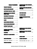 Предварительный просмотр 3 страницы Magnum MD 806 T Instruction Manual