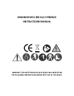 Magnum MIG 208 ALU SYNERGIC Instruction Manual preview