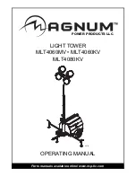 Magnum MLT4060KV Operating Manual preview