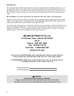 Preview for 2 page of Magnum MPG 3800C Operating & Parts Manual