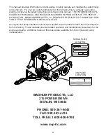 Preview for 3 page of Magnum MWT0500 Operators Manual And Parts Lists