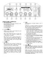 Предварительный просмотр 5 страницы Magnum Raptor Owner'S Manual