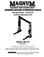 Magnum Versymmetric OE-10 Installation, Operation & Maintenance Manual preview