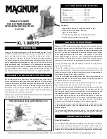 Magnum XL 1.80RFS Operating Instructions Manual preview