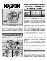 Preview for 1 page of Magnum XL .25ARNV Operating Instructions Manual