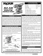 Magnum XLS .52A Operating Instructions Manual preview