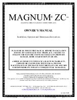 Magnum ZC Owner'S Manual preview