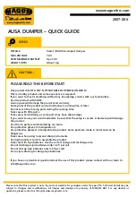 Preview for 2 page of Magom DUMPER AUSA Manual