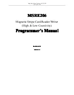 Preview for 1 page of Magstripe MSRE206 Programmer'S Manual