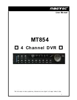 Предварительный просмотр 1 страницы Magtec MT854 User Manual