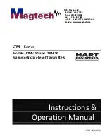 Magtech LTM Series Instruction & Operation Manual preview