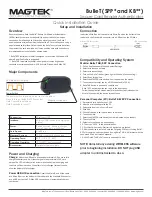 Magtek BulleT SPP Series Quick Installation Manual preview