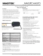 Preview for 1 page of Magtek BulleT SPP Series Quick Installation Manual