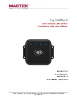 Preview for 1 page of Magtek DynaWave Installation And Operation Manual