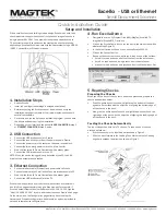 Magtek Excella Quick Installation Manual preview