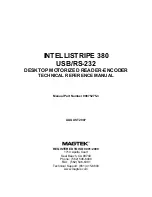 Magtek INTELLISTRIPE 380 Technical Reference Manual предпросмотр