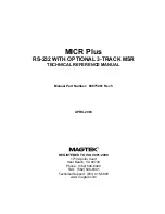 Magtek MICR Plus Technical Reference Manual preview