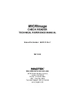 Magtek MICRImage Technical Reference Manual preview