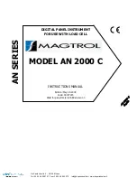 Magtrol AN 2000 C Instruction Manual предпросмотр