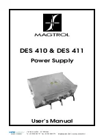 Magtrol DES 410 User Manual preview