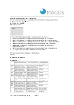 Preview for 18 page of Magus BASIKA rho NS 10 Installation, Operating And Maintenance Instructions