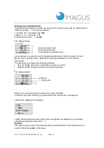 Preview for 20 page of Magus BASIKA rho NS 10 Installation, Operating And Maintenance Instructions