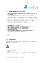 Предварительный просмотр 4 страницы Magus BASIKA rho NS 2 Installation, Operating And Maintenance Instructions