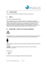 Предварительный просмотр 5 страницы Magus BASIKA rho NS 2 Installation, Operating And Maintenance Instructions