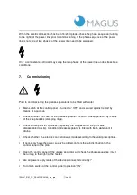 Предварительный просмотр 11 страницы Magus BASIKA rho NS 2 Installation, Operating And Maintenance Instructions