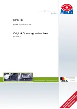 MAHA Maschinenbau Haldenwang MPM-4M Original Operating Instructions предпросмотр