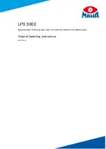 MAHA LPS 3000 Operating Instructions Manual предпросмотр