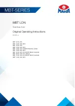 Preview for 1 page of MAHA MBT 2200 LON Original Operating Instructions