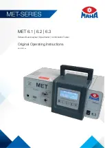 Preview for 1 page of MAHA MET 6.1 Original Operating Instructions