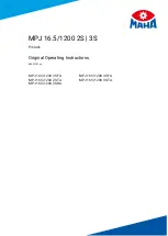 Preview for 1 page of MAHA MPJ 16.5/1200 2S FA Original Operating Instructions